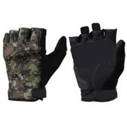 Paintball Gloves Half Finger Digital Woodland Color